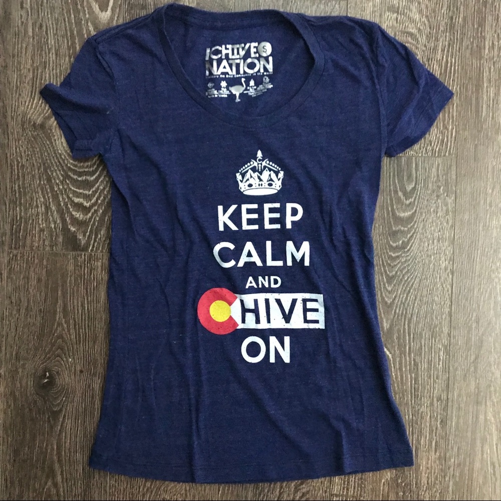 💥4/$25💥 Keep Calm Chive On Colorado T-Shirt NWOT